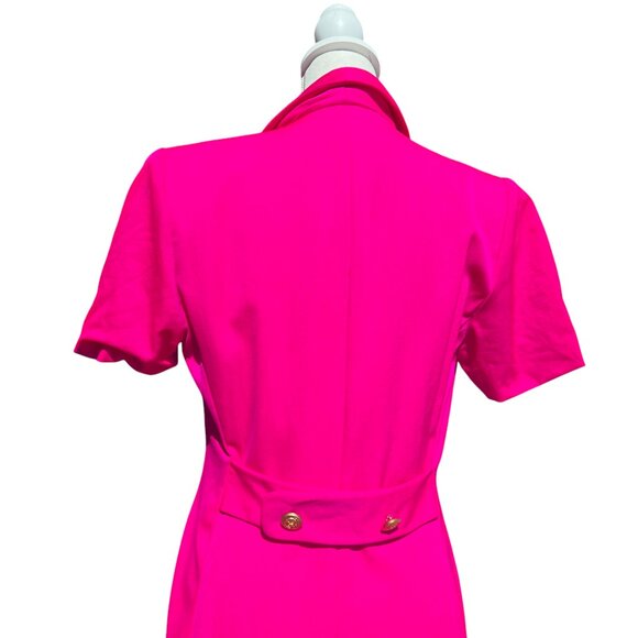 Premier Dresses Petites Vintage Pink Blazer Dress with Statement Button Size 8 - Picture 8 of 17